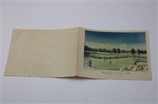 Bobby Jones Sinking A Putt At 1929 US Open at Winged Foot Greeting Card