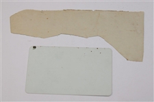 Four (4) Joe Kirkwood Exhibition Advertising Pieces & Joe Kirkwood's Golden Acre Land Ownership Card