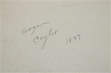 Two (2) Walter Hagen Original Swing Photos & 1937 Hagen-Kirkwood Exhibition Advertisement