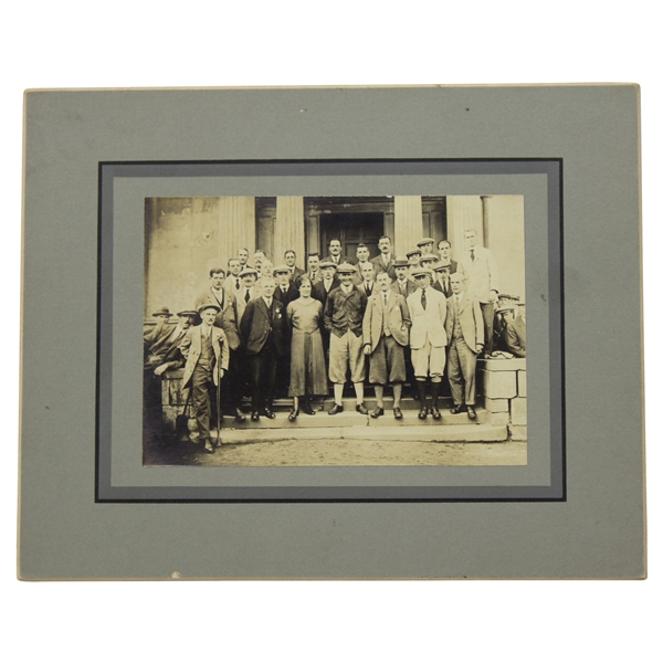 c.1920s Jock Hutchison, Joe Kirkwood & Golf Group Matted Original Photo From Hutchison Estate