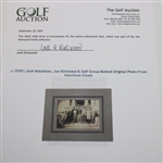 c.1920's Jock Hutchison, Joe Kirkwood & Golf Group Matted Original Photo From Hutchison Estate