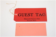 Three (3) c.1950's Joe Kirkwood Golf Exhibition Advertising Pieces, Guest Tag & Two (2) Tickets