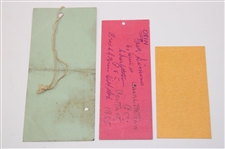 Two (2) 1940's-50's Joe Kirkwood Exhibition Advertisements & Four (4) Tickets
