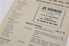 Two (2) 1940's-50's Joe Kirkwood Exhibition Advertisements & Four (4) Tickets