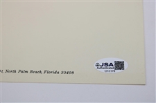 Jack Nicklaus Signed 1985 Typed Letter on Personal Letterhead JSA #CI13178