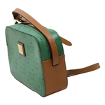 Masters Brown & Green Leather Purse - Made in Italy