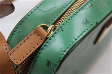 Masters Brown & Green Leather Purse - Made in Italy