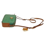 Masters Brown & Green Leather Purse - Made in Italy