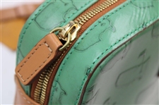Masters Brown & Green Leather Purse - Made in Italy