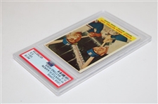 1958 Topps #418 Mickey Mantle/Hank Aaron W.S. Batting Foes Card PSA VG 3.5 #45758739