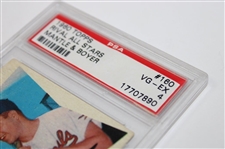 1960 Topps #160 Rival All Stars Mickey Mantle & Ken Boyer Card PSA VG-EX 4 #17707890