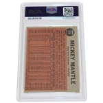 1962 Topps #318 The Switch Hitter Mickey Mantle Connects Card PSA EX-MT 6 #51092483