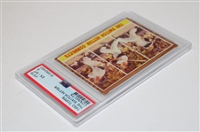 1962 Topps #318 The Switch Hitter Mickey Mantle Connects Card PSA EX-MT 6 #51092483