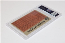 1962 Topps #318 The Switch Hitter Mickey Mantle Connects Card PSA EX-MT 6 #51092483