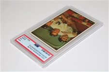1953 Bowman Color #44 Yogi Berra/Hank Bauer/Mickey Mantle Card PSA EX 5 #55412330