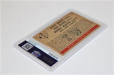 1953 Bowman Color #44 Yogi Berra/Hank Bauer/Mickey Mantle Card PSA EX 5 #55412330