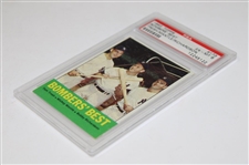 1963 Topps #173 Bombers' Best Tresh/Mickey Mantle/Richardson Card PSA EX-MT 6 #12245122