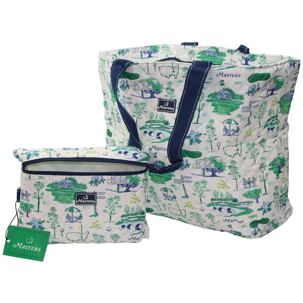 Masters Scout White/Green Packable Tote