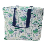 Masters Scout White/Green Packable Tote