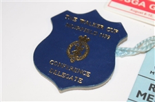 1979, 1981, 1983, 1979 & 1997 Various Walker Cup Badges 