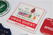 1979, 1981, 1983, 1979 & 1997 Various Walker Cup Badges 