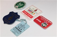1979, 1981, 1983, 1979 & 1997 Various Walker Cup Badges 