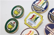 Six (6) Masters National Drive Chip & Putt Finals Pins w/Five (5) 2008 Junior Patron Pins