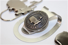 Masters Tournament Undated Silver Tone Clip w/Two (2) Masters Silver Tone Logo Clips