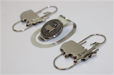Masters Tournament Undated Silver Tone Clip w/Two (2) Masters Silver Tone Logo Clips