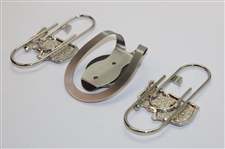 Masters Tournament Undated Silver Tone Clip w/Two (2) Masters Silver Tone Logo Clips