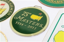 1993, 1994, 1995, 1996 (x2), 2011 & Undated Masters Tournament Bag Tags 