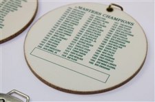 1993, 1994, 1995, 1996 (x2), 2011 & Undated Masters Tournament Bag Tags 