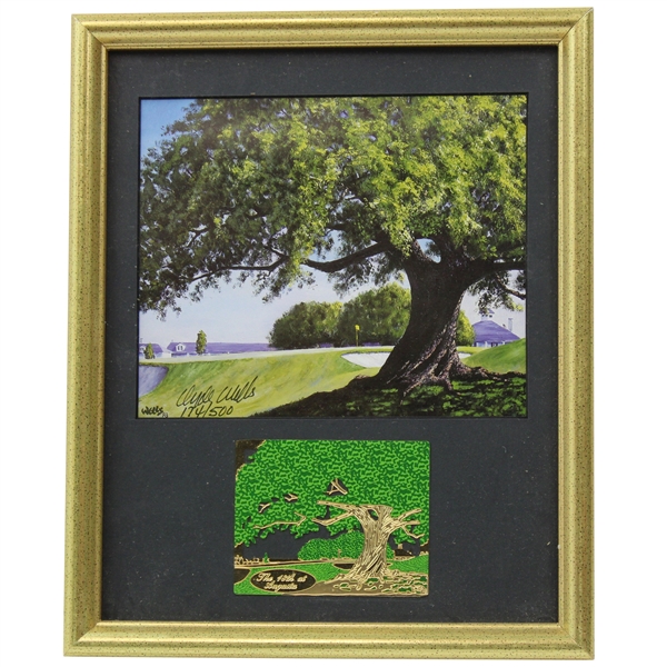 Clyde Wells Signed Print #174/500 18th at Augusta - Framed