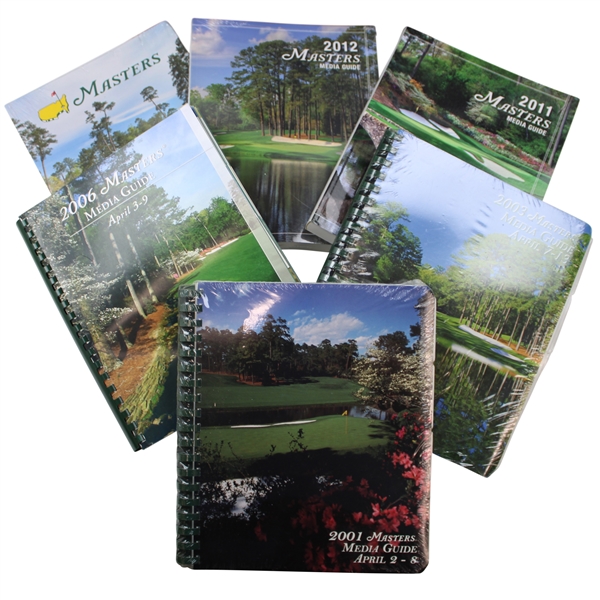 2001, 2003, 2006, 2011-2012 & 2024 Masters Tournament Official Media Guides