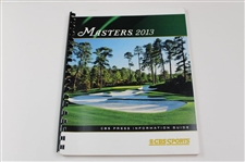 Five (5) Masters CBS Sports Guides w/Three (3) Masters Player Guides