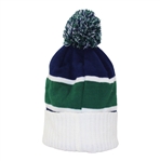 Masters Tournament White/Green/Navy Cotton Beanie Cap - New w/Tags