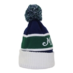 Masters Tournament White/Green/Navy Cotton Beanie Cap - New w/Tags