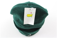 Masters Tournament Logo Dk Green Outline Logo Beanie Cap - New w/Tags