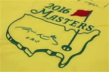 Jim Nantz Signed 2016 Masters Embroidered Flag with 'A Tradition Unlike Any Other' PSA #AJ38635