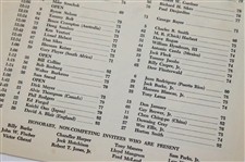 1963 Masters Tournament Friday & Saturday Pairing Sheets - Jack's First Masters Win