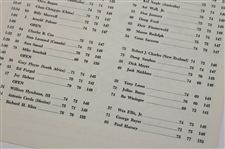 1963 Masters Tournament Friday & Saturday Pairing Sheets - Jack's First Masters Win