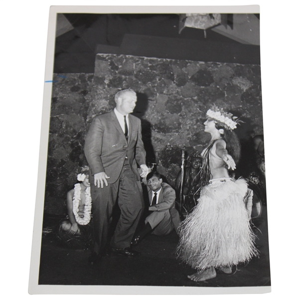 c.1960s Jack Nicklaus w/ Hula Dancer Original Photo