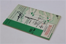 Jack Nicklaus Signed 1965 Masters Tournament Spectator Guide JSA ALOA