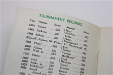 Jack Nicklaus Signed 1965 Masters Tournament Spectator Guide JSA ALOA
