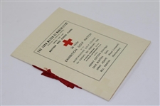 Henry Cotton's 1940 Red Cross Exhibition Golf Match w/Burton, Adams & Martin Program