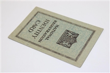 Henry Cotton's Signed 1943-47 British National Registration Identification Card w/Stamps
