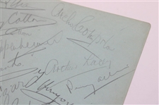 Sarazen, Cotton, Lacey, Allis, Padgham & More Signed 1930's Two-Sided Album Page
