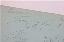 Sarazen, Cotton, Lacey, Allis, Padgham & More Signed 1930's Two-Sided Album Page