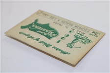 1965 Masters 'Masters Week of Augusta, Inc.' Badge - Miss M.D. Parks - Jack Nicklaus Winner