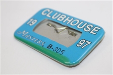1997 Masters Tournament Clubhouse Badge #B-305 - Tiger Woods' First Masters Win